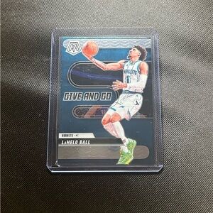 Charlotte Hornets LaMelo Ball- Give and Go basketball trading card